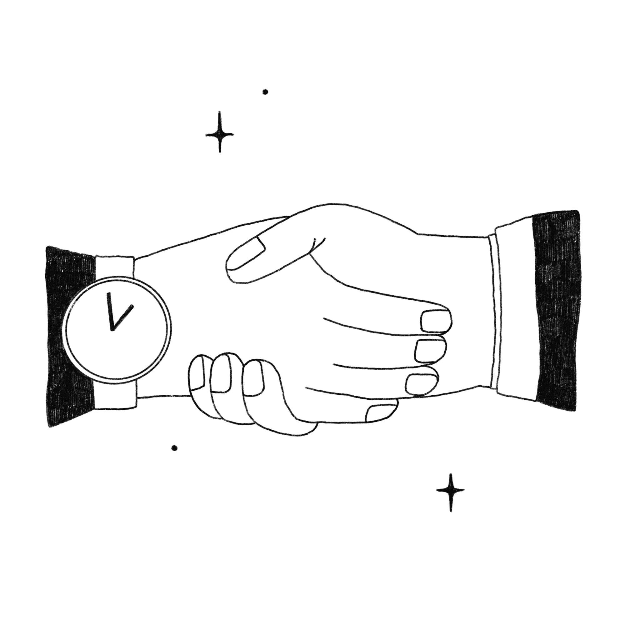 helpfulco illustration of two hands shaking